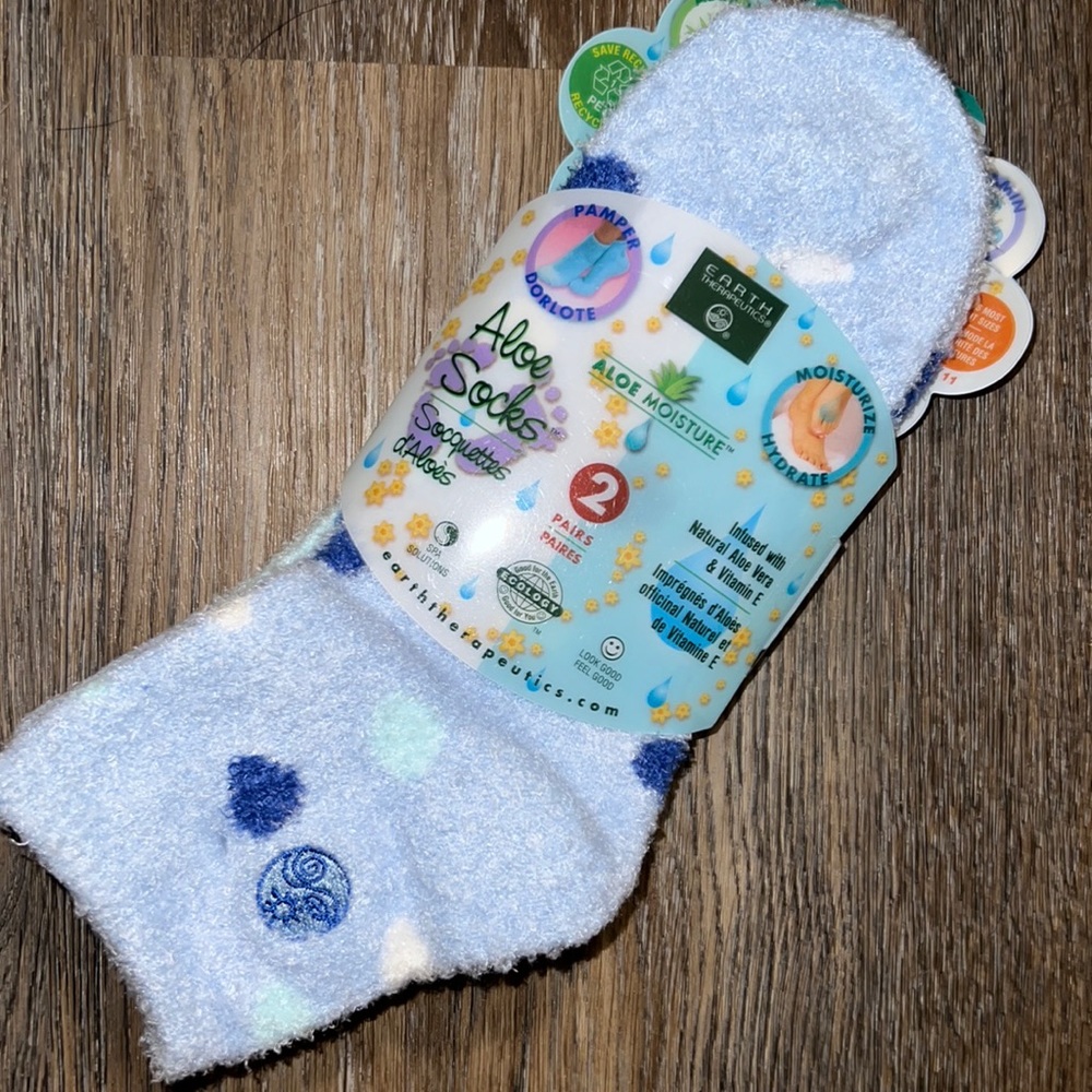 Brand new aloe infused socks!